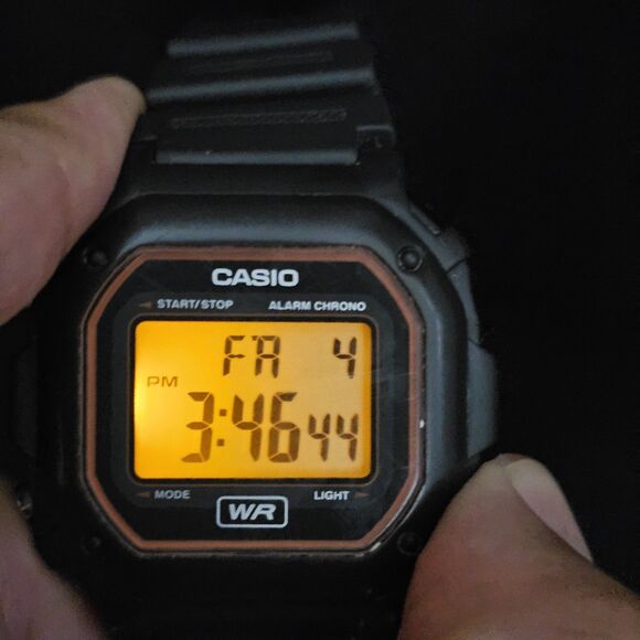 Casio Digital Sport Watch Men 42MM Black Case Black Plastic Bands - Picture 6 of 15